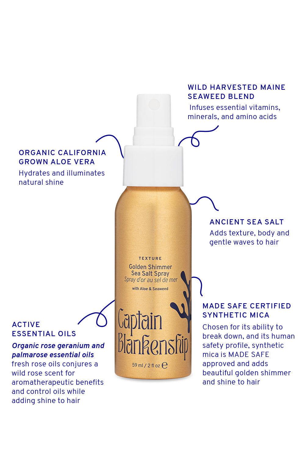 Golden Shimmer Salt Spray