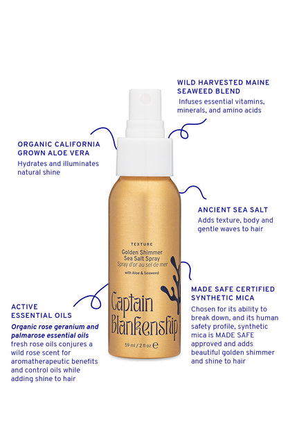 Golden Shimmer Salt Spray